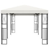 NNEVL Gazebo 3x6 m Cream Fabric