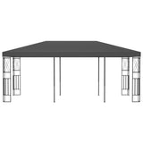 NNEVL Gazebo 3x6 m Anthracite Fabric