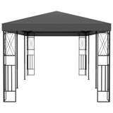 NNEVL Gazebo 3x6 m Anthracite Fabric