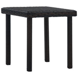 NNEVL Garden Tea Table Brown 40x40x40 cm Poly Rattan