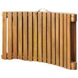 NNEVL Sun Lounger Solid Acacia Wood Brown