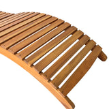 NNEVL Sun Lounger Solid Acacia Wood Brown
