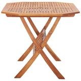 NNEVL Folding Garden Table 135x85x75 cm Solid Acacia Wood