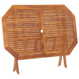 NNEVL Folding Garden Table 135x85x75 cm Solid Acacia Wood