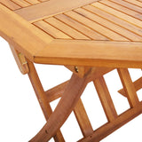 NNEVL Folding Garden Table 135x85x75 cm Solid Acacia Wood
