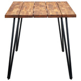 NNEVL Garden Table with Hairpin Legs 160x80x75 cm Solid Acacia Wood