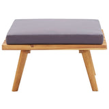 NNEVL 5 Piece Garden Lounge Set Solid Acacia Wood