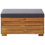 NNEVL 8 Piece Garden Lounge Set with Cushions Acacia Wood Dark Grey