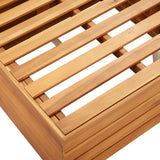 NNEVL Sectional Middle Sofa 1 pc with Cushions Solid Acacia Wood