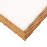 NNEVL Sectional Footrest 1 pc with Cushion Solid Acacia Wood