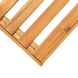 NNEVL Sectional Footrest 1 pc with Cushion Solid Acacia Wood