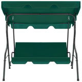 NNEVL Garden Swing Bench Green 170x110x153 cm Fabric