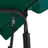NNEVL Garden Swing Bench Green 170x110x153 cm Fabric