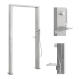 NNEVL Outdoor Shower Stainless Steel Double Jets