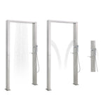 NNEVL Outdoor Shower Stainless Steel Double Jets