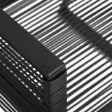 NNEVL Garden Chairs 2 pcs Black PVC Rattan