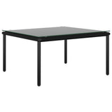NNEVL 6 Piece Garden Lounge Set with Cushions Black PVC