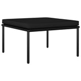 NNEVL 6 Piece Garden Lounge Set with Cushions Black PVC