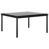 NNEVL 6 Piece Garden Lounge Set with Cushions Black PVC