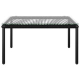 NNEVL 6 Piece Garden Lounge Set with Cushions Black PVC