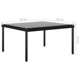 NNEVL 5 Piece Garden Lounge Set with Cushions Black PVC