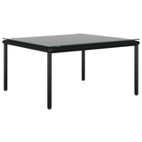 NNEVL 6 Piece Garden Lounge Set with Cushions Black PVC