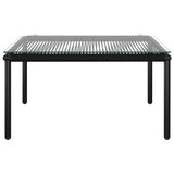 NNEVL 6 Piece Garden Lounge Set with Cushions Black PVC