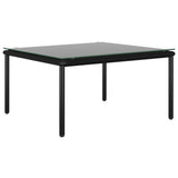 NNEVL 8 Piece Garden Lounge Set with Cushions Black PVC