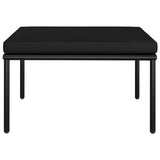 NNEVL 3 Piece Garden Lounge Set with Cushions Black PVC