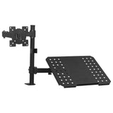 NNEVL Monitor Laptop Dual Desk Mount Bracket 13"-23"
