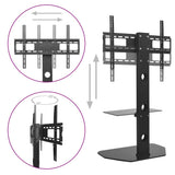 NNEVL Swivel TV Floor Stand Mount VESA 600x400 mm with Shelf