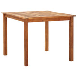 NNEVL 5 Piece Dining Set Poly Rattan and Solid Acacia Wood Grey