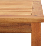 NNEVL Garden Coffee Table 60x60x36 cm Solid Acacia Wood