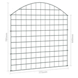 NNEVL Arched Pond Fence Set 77.5x78.5 cm Green