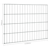 NNEVL Pond Fence Set 115x79 cm Green