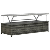 NNEVL 4 Piece Garden Lounge Set with Cushions Poly Rattan Anthracite