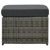 NNEVL 4 Piece Garden Lounge Set with Cushions Poly Rattan Anthracite