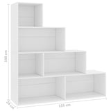 NNEVL Book Cabinet/Room Divider White 155x24x160 cm Chipboard