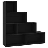 NNEVL Book Cabinet/Room Divider Black 155x24x160 cm Chipboard