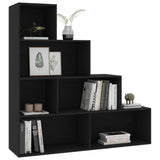 NNEVL Book Cabinet/Room Divider Black 155x24x160 cm Chipboard