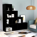 NNEVL Book Cabinet/Room Divider Black 155x24x160 cm Chipboard