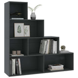 NNEVL Book Cabinet/Room Divider Grey 155x24x160 cm Chipboard