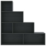 NNEVL Book Cabinet/Room Divider Grey 155x24x160 cm Chipboard