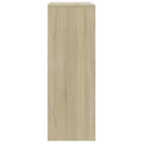 NNEVL Sideboard with 6 Drawers Sonoma Oak 50x34x96 cm Chipboard