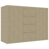 NNEVL Sideboard Sonoma Oak 88x30x65 cm Chipboard