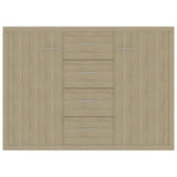 NNEVL Sideboard Sonoma Oak 88x30x65 cm Chipboard