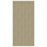 NNEVL Sideboard White and Sonoma Oak 88x30x65 cm Chipboard