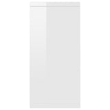 NNEVL Sideboard High Gloss White 88x30x65 cm Chipboard
