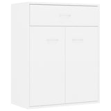 NNEVL Sideboard White 60x30x75 cm Chipboard