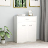 NNEVL Sideboard White 60x30x75 cm Chipboard